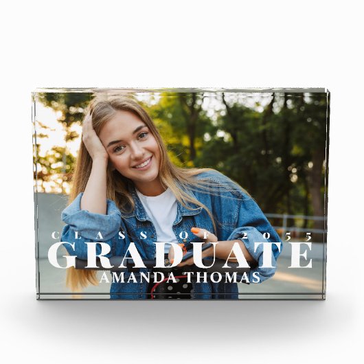 Afstuderen Moderne Typografie Eenvoudig Fotoblokken (Voorkant)