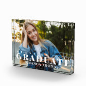 Afstuderen Moderne Typografie Eenvoudig Fotoblokken (Rechts)