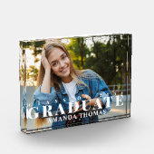 Afstuderen Moderne Typografie Eenvoudig Fotoblokken (Links)