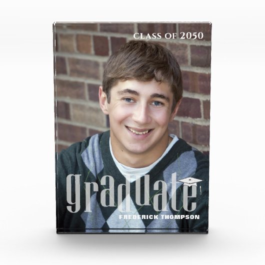 Afstuderen Moderne Typografie Eenvoudig Fotoblokken (Voorkant)