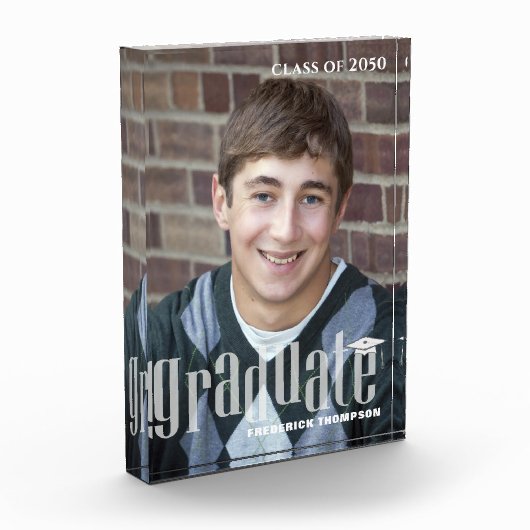 Afstuderen Moderne Typografie Eenvoudig Fotoblokken (Links)