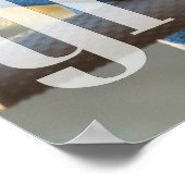 Afstuderen Moderne Typografie Eenvoudige foto Poster (Hoek)