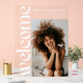 Afstuderen moderne verticale foto acryl bord (Huwelijk)