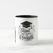 "Afstuderen Mok – Afstuderen Holding Pet Illustrat (Midden)