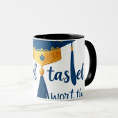 Afstuderen Mok - "De kwastje was het gedoe waard" (Voorkant rechts)