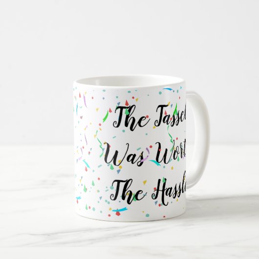 Afstuderen Mok met paarse pet en gans (Voorkant rechts)