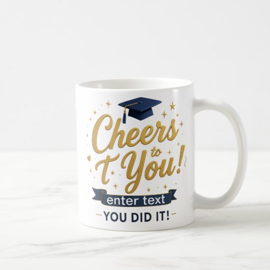 Afstuderen Mok - Proost op u - Gepersonaliseerde G (Rechts)