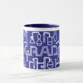 Afstuderen Mok Wetenschap Lab kobalt blauw (Midden)
