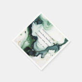 Afstuderen, mooi groen turquoise agaat marmer servet (Hoek)