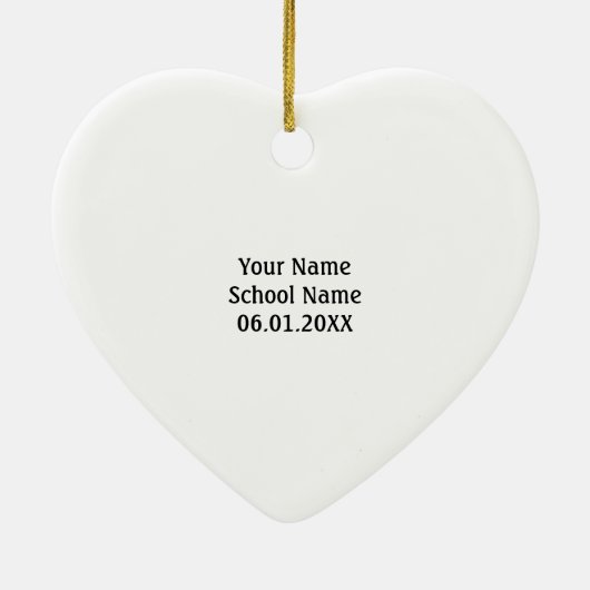 Afstuderen Mortar & Diploma Ornament (Achterkant)