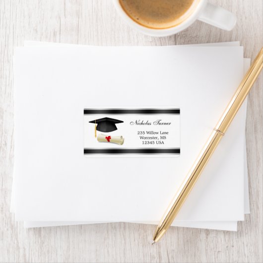 Afstuderen Mortar pet & diploma Label (Insitu)