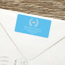 Afstuderen Mortarboard Elegant Light Blue