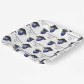 Afstuderen Mortarboard en ballonnen Papieren Bordje (Gebogen)