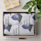 Afstuderen Mortarboard en ballonnen Tissuepapier (Geschenk)