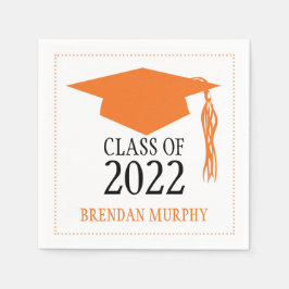 Afstuderen Mortarboard Klasse 2015 Servetten