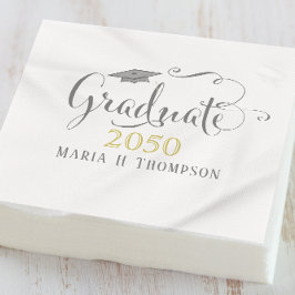 Afstuderen Mortarboard met modern, minimalistisch  Servet