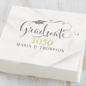 Afstuderen Mortarboard met modern, minimalistisch  Servet