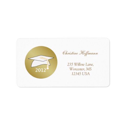 Afstuderen mortier etiket (Voorkant)