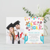 Afstuderen Muchas Gracias Fiesta Dank u kaart (Staand voorkant)