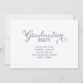 Afstuderen multi-foto Eenvoudige legante kalligraf Kaart (Achterkant)