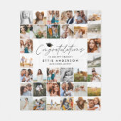 Afstuderen Multi foto Gefeliciteerd cadeau Fleece Deken (Voorkant)