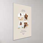 Afstuderen multi-foto moderne, elegante folie folie afdrukken (Laagn)