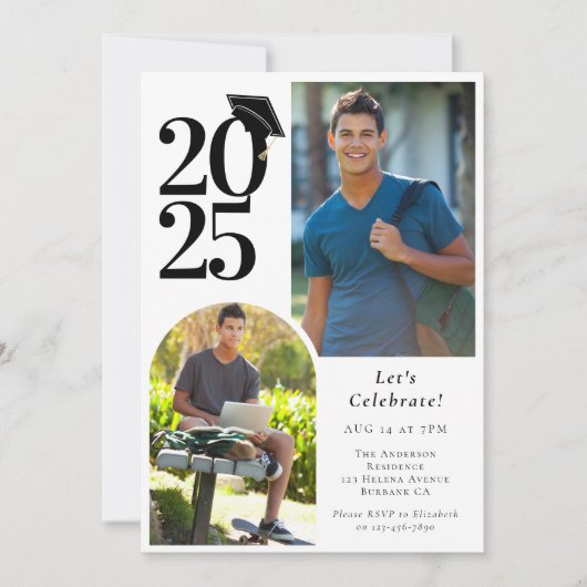 Afstuderen Multi Photo Arch Afstuderen Kaart (Voorkant)