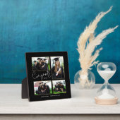Afstuderen Multi Photo Congrates Name Black Fotoplaat (Insitu)