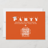 Afstuderen Multi Photo Orang Class 2023 QR-code Kaart (Achterkant)