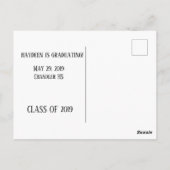 Afstuderen Multi Photo Template Color Block Briefkaart (Achterkant)