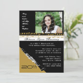 Afstuderen muziek / klarinet kaart (Staand voorkant)