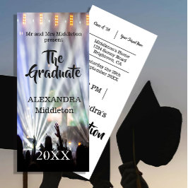 Afstuderen Muziekfestival Lichten Feestuitnodiging