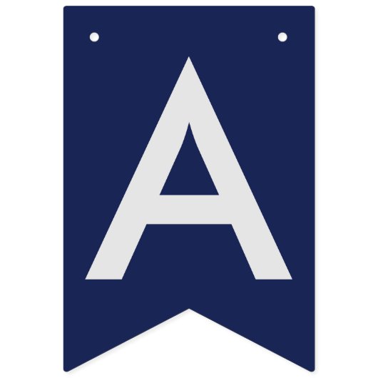 Afstuderen NAAM Basketball Navy Blue Vlaggetjes (Tweede vlag)