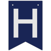 Afstuderen NAAM Basketball Navy Blue Vlaggetjes (Eerste vlag)