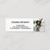 Afstuderen naam Bijlage Fotokaart Contactkaartje (Achterkant)