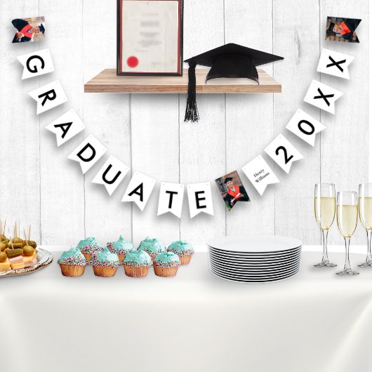 Afstuderen Naam en Jaar 3 Foto's Aangepast Afstude Vlaggetjes