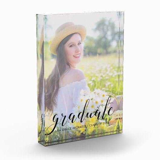 Afstuderen naam en jaar fotoblok (Links)