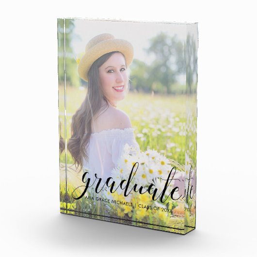 Afstuderen naam en jaar fotoblok (Rechts)