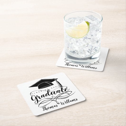 Afstuderen Naam en Jaar toevoegen Kartonnen Onderzetters (Insitu)