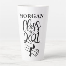 Afstuderen Naam Gepersonaliseerde Latte Mok