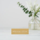Afstuderen naam Gold White Class 2013 Simple Contactkaartje (Staand voorkant)