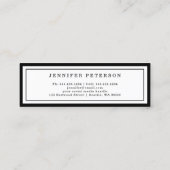 Afstuderen Naam Kaart Classic Script Invoegen Kaar Contactkaartje (Achterkant)