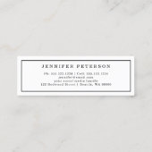 Afstuderen Naam Kaart Classic Script Invoegen Kaar Contactkaartje (Achterkant)