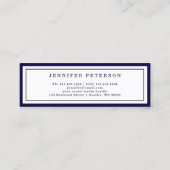 Afstuderen Naam Kaart Classic Script Invoegen Kaar Contactkaartje (Achterkant)