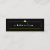 Afstuderen naam Kaart - Elegant Classic Insert Kaa Contactkaartje (Voorkant)