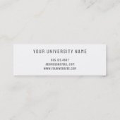 Afstuderen Naam Kaart Handgeschreven Script Klasse Contactkaartje (Achterkant)