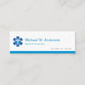 Afstuderen Naam Kaart Medische School Student Mini Visitekaartje (Voorkant)