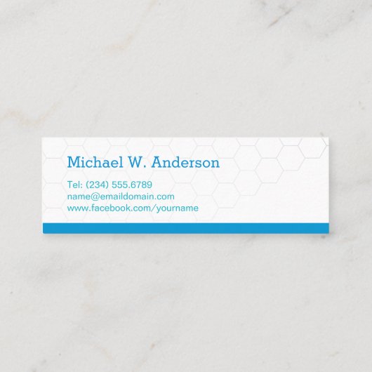 Afstuderen Naam Kaart Medische School Student Mini Visitekaartje (Achterkant)