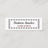 Afstuderen Naam Kaart Mini Visitekaartje (Voorkant)