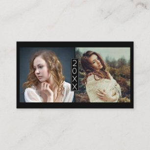 Afstuderen naam kaart Senior Jaar voegt foto Blk t Visitekaartje